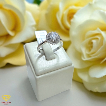 Nhẫn nữ vàng trắng (mã NVT 6511)